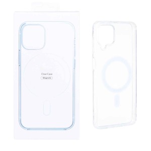 قاب شفاف Samsung Galaxy A12 / M12 / F12 با قابلیت شارژ MagSafe (پک دار)