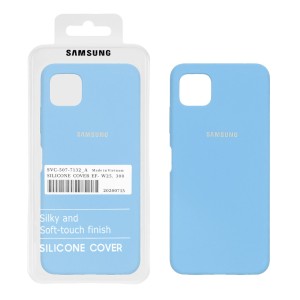 قاب سیلیکونی پاک کنی اورجینال درجه یک Samsung Galaxy A22 5G - نیلی (پک دار)