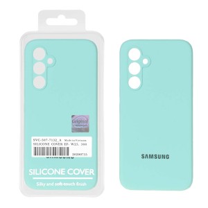 قاب سیلیکونی پاک کنی اورجینال Master Quality مدل Samsung Galaxy A54 - سبزآبی (پک دار)
