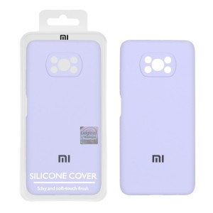 قاب سیلیکونی پاک کنی اورجینال Master Quality مدل Xiaomi Poco X3 / Poco X3 Pro / Poco X3 NFC - یاسی (پک دار)