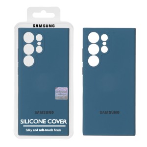 قاب سیلیکونی پاک کنی اورجینال Master Quality مدل Samsung Galaxy S23 Ultra - سبز کله غازی (پک دار)