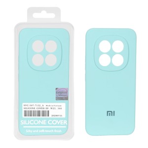 قاب سیلیکونی پاک کنی اورجینال Master Quality مدل Xiaomi Redmi Note 15 Pro 5G / Note 15 Pro Plus / Poco M8 Pro 5G - سبزآبی (پک دار)