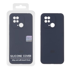 قاب سیلیکونی پاک کنی اورجینال Master Quality مدل Xiaomi Redmi 10C / Redmi 10 Power / Poco C40 - سرمه ای (پک دار)