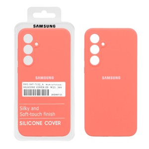 قاب سیلیکونی پاک کنی اورجینال درجه یک Samsung Galaxy A35 - مرجانی (پک دار)