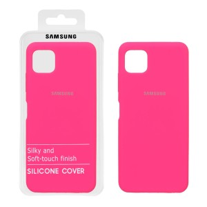قاب سیلیکونی پاک کنی اورجینال درجه یک Samsung Galaxy A22 5G - صورتی فانتزی (پک اصلی)