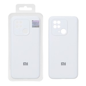 قاب سیلیکونی پاک کنی اورجینال Master Quality مدل Xiaomi Redmi 10C / Redmi 10 Power / Poco C40 - سفید (پک دار)