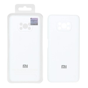 قاب سیلیکونی پاک کنی اورجینال Master Quality مدل Xiaomi Poco X3 / Poco X3 Pro / Poco X3 NFC - سفید (پک دار)