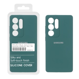 قاب سیلیکونی پاک کنی اورجینال درجه یک Samsung Galaxy S25 Ultra - سبز (پک دار)
