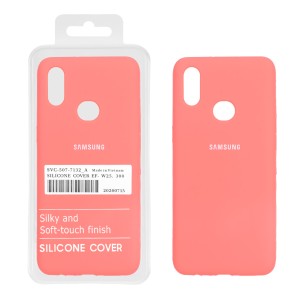 قاب سیلیکونی پاک کنی اورجینال درجه یک Samsung Galaxy A10s - مرجانی (پک دار)