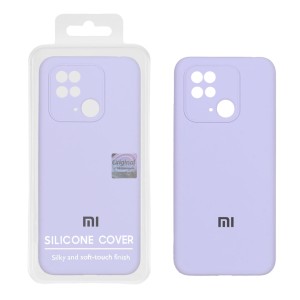 قاب سیلیکونی پاک کنی اورجینال Master Quality مدل Xiaomi Redmi 10C / Redmi 10 Power / Poco C40 - یاسی (پک دار)