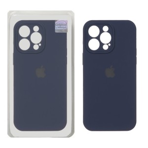 قاب سیلیکونی پاک کنی اورجینال Master Quality مدل Apple iPhone 14 Pro Max - سرمه ای (پک دار)