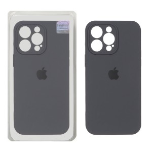 قاب سیلیکونی پاک کنی اورجینال Master Quality مدل Apple iPhone 14 Pro Max - خاکستری (پک دار)
