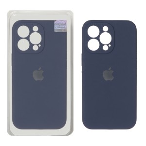 قاب سیلیکونی پاک کنی اورجینال Master Quality مدل Apple iPhone 13 Pro - سرمه ای (پک دار)