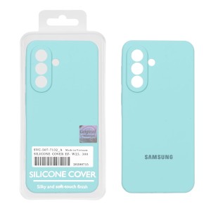 قاب سیلیکونی پاک کنی اورجینال Master Quality مدل Samsung Galaxy A57 - سبز آبی (پک دار)