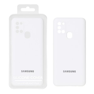 قاب سیلیکونی پاک کنی اورجینال Master Quality مدل Samsung Galaxy A21s - سفید (پک دار)