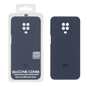قاب سیلیکونی پاک کنی اورجینال Master Quality مدل Xiaomi Redmi Note 9S / Redmi Note 9 Pro / Redmi Note 9 Pro Max - سرمه ای (پک دار)