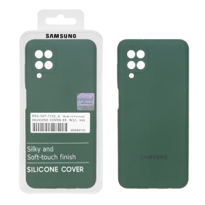 قاب سیلیکونی پاک کنی اورجینال Master Quality مدل Samsung Galaxy A12 / M12 / F12 - سبز ارتشی (پک دار)