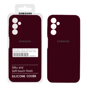 قاب سیلیکونی پاک کنی اورجینال درجه یک Samsung Galaxy A14 - زرشکی (پک دار)