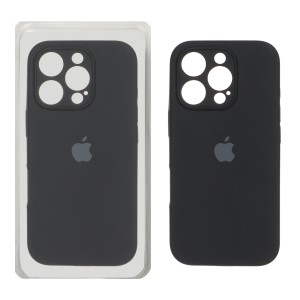 قاب سیلیکونی پاک کنی اورجینال ++A مدل Apple iPhone 16 Pro - مشکی (پک دار)