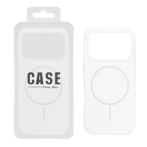 قاب سیلیکونی پاک کنی اورجینال درجه یک MagSafe مدل Apple iPhone 17 Pro / iPhone 18 Pro - سفید (پک دار)