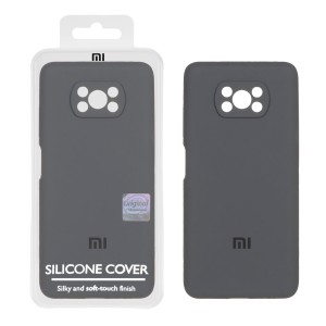 قاب سیلیکونی پاک کنی اورجینال Master Quality مدل Xiaomi Poco X3 / Poco X3 Pro / Poco X3 NFC - خاکستری (پک دار)