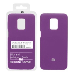 قاب سیلیکونی پاک کنی اورجینال درجه یک Xiaomi Redmi Note 9S / Redmi Note 9 Pro/ Redmi Note 9 Pro Max / Poco M2 Pro/ Redmi Note10 Lite - ارغوانی (پک دار)
