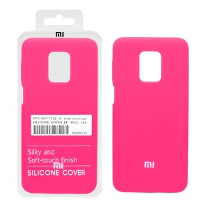 قاب سیلیکونی پاک کنی اورجینال درجه یک Xiaomi Redmi Note 9S / Redmi Note 9 Pro/ Redmi Note 9 Pro Max / Poco M2 Pro/ Redmi Note10 Lite - صورتی فانتزی (پک دار)