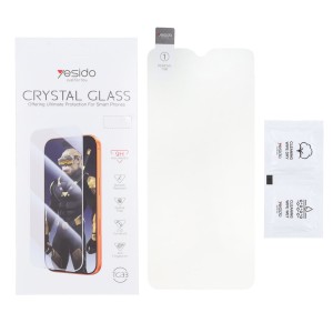محافظ صفحه نمایش شیشه ای اورجینال بدون حاشیه Crystal Glass Yesido TG33 مدل Samsung Galaxy A10 / A10s / M10 / M20 / M01s (پک دار)