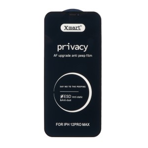 محافظ صفحه نمایش شیشه ای Full Cover Privacy XMART - ESD مدل Apple iPhone 12 Pro Max (بدون پک)