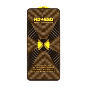 محافظ صفحه نمایش شیشه ای مشکی Full Cover HD Plus ESD مدل Xiaomi Poco X3 / Poco X3 Pro / Redmi Note 9S / Redmi Note 9 Pro / Redmi Note 9 Pro Max / Poco F5 Pro / Mi 12T / Mi 12T Pro / Mi 11T / Mi 11T Pro / Mi 10T / Mi 10T Pro / Samsung Galaxy M54 / F54