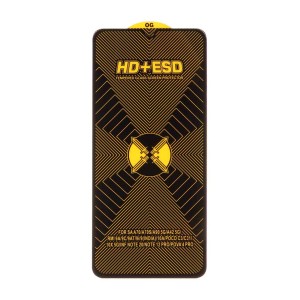 محافظ صفحه نمایش شیشه ای مشکی Full Cover HD Plus ESD مدل Samsung Galaxy A70 / A70S / A42 / M42