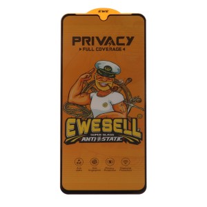 محافظ صفحه نمایش شیشه ای Full Cover Ewesell Anti Static Privacy مدل Xiaomi Redmi 14C / Poco C75 / Poco C71 / Redmi A5 / Redmi A3 Pro / Redmi A4