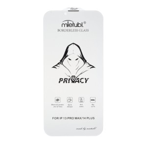 محافظ صفحه نمایش شیشه ای بدون حاشیه Full Cover Mietubl Privacy مدل Apple iPhone 13 Pro Max / iPhone 14 Plus