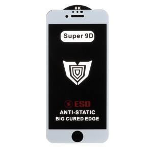 محافظ صفحه نمایش شیشه ای Full Cover ESD Anti Static - Super 9D مدل Apple iPhone 6 / iPhone 6S / iPhone 7 / iPhone 8 / iPhone SE 2020 - سفید