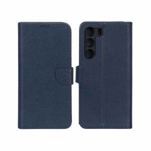 کیف چرمی موبایل مگنتی محافظ لنزدار KRF مدل Realme C71 - سرمه ای