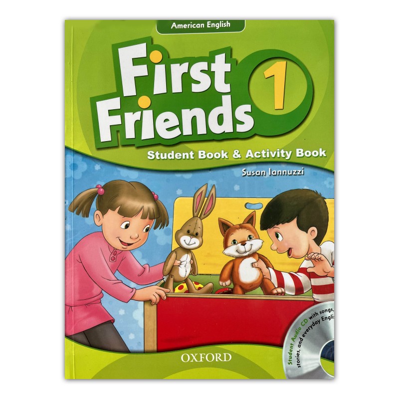 کتاب First Friends 1 Student's Book AND Activity Book +Audio Files سایز بزرگ (رحلی)