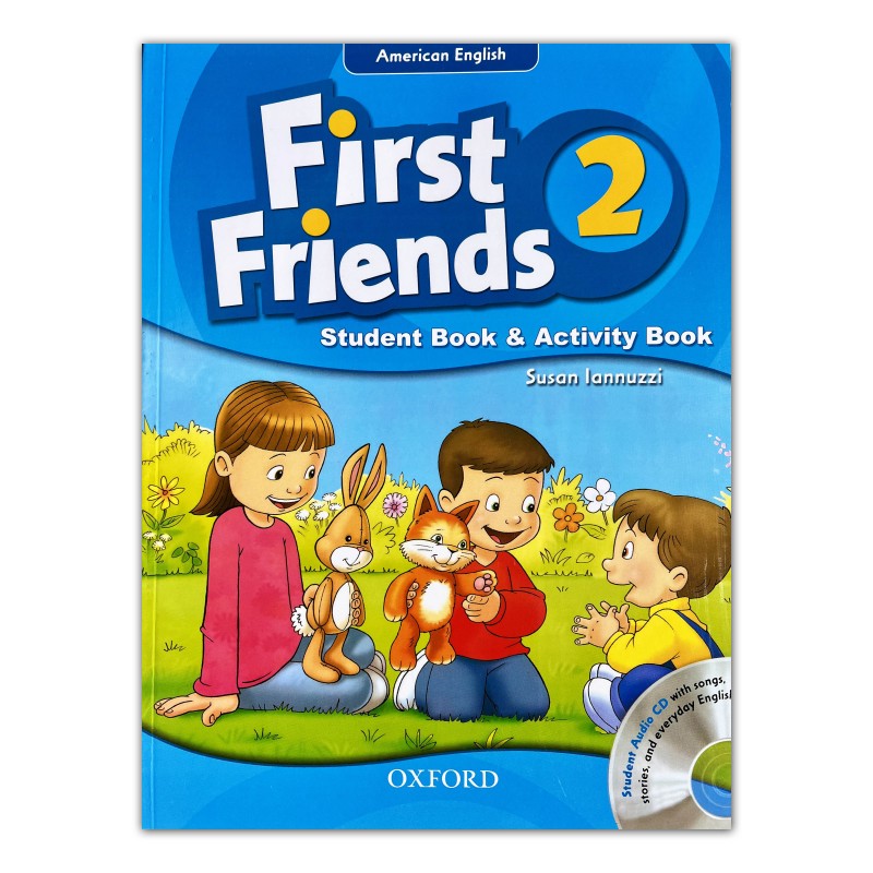 کتاب First Friends 2 Student's Book And Activity Book + Audio Files سایز بزرگ (رحلی)