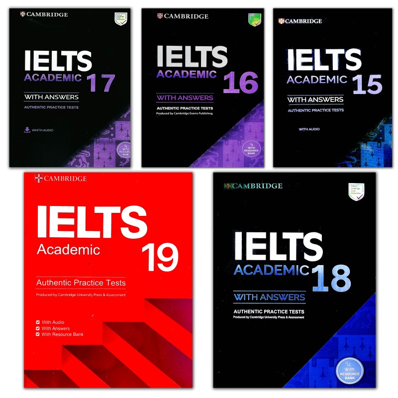 مجموعه کتاب های CAMBRIDGE IELTS ACADEMIC 15 -19