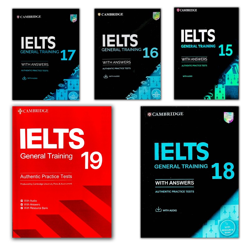 مجموعه کتاب های CAMBRIDGE IELTS GENERAL 15-19