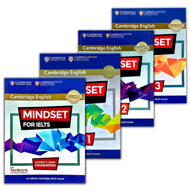 مجموعه 4 جلدی کتاب  MINDSET FOR IELTS سایز بزرگ رحلی