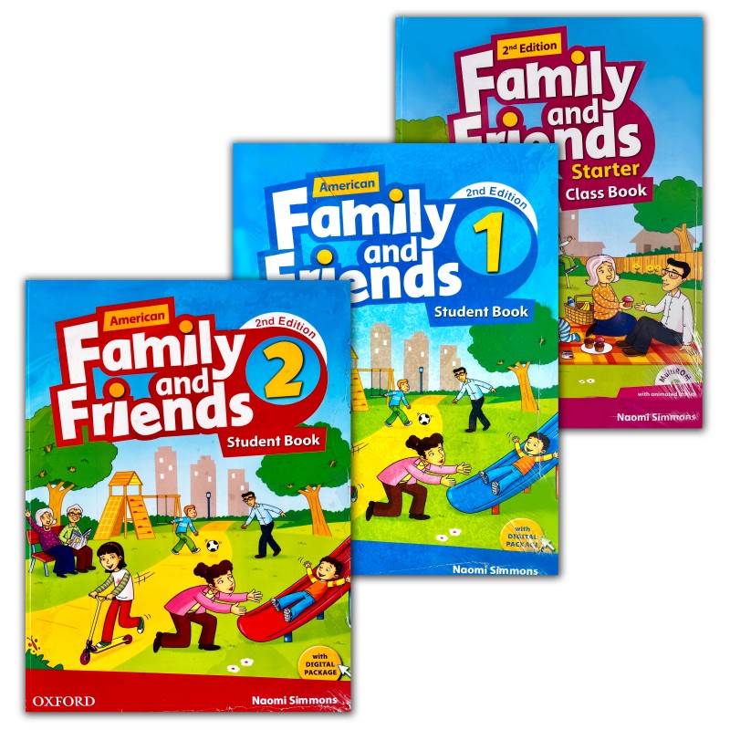 سری 3 جلدی کتاب FAMILY AND FRIENDS سایز بزرگ به هراه کتاب کار