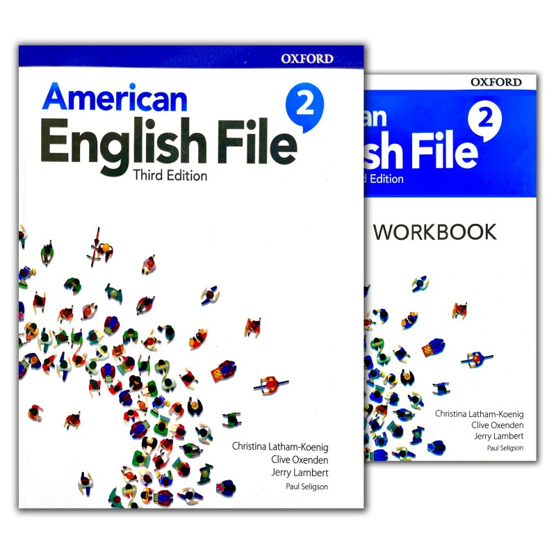 کتاب AMERICAN ENGLISH FILE 2 + WORKBOOK +AUDIO FILE ویرایش سوم سایز بزرگ
