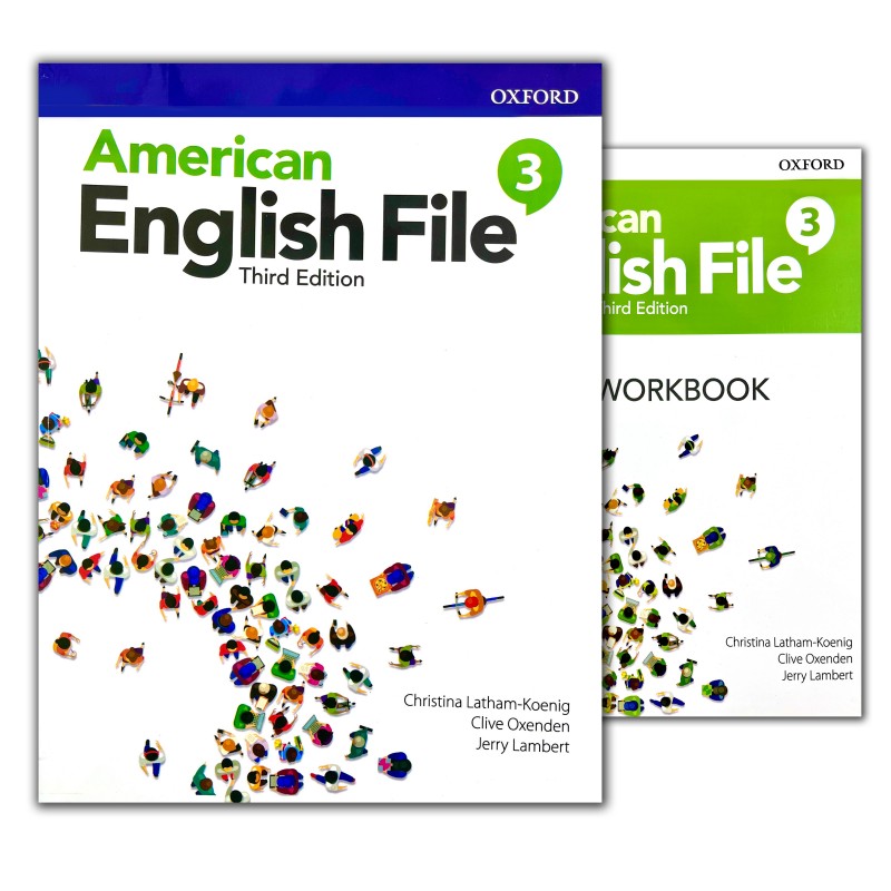 کتاب AMERICAN ENGLISH FILE 3 + WORKBOOK +AUDIO FILE ویرایش سوم سایز بزرگ