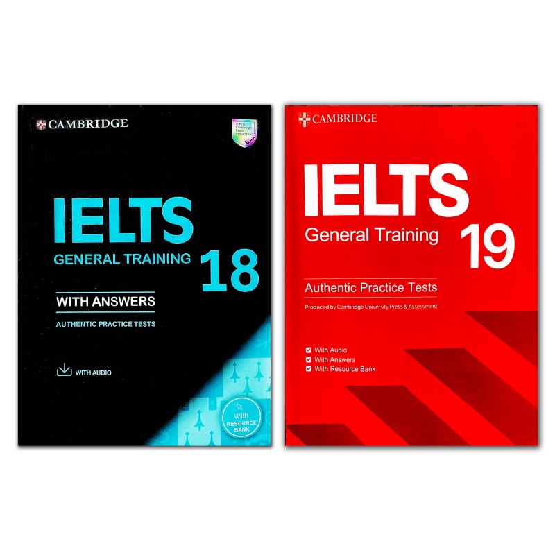 مجموعه دوجلدی کتاب IELTS CAMBRIDGE GENERAL 18-19