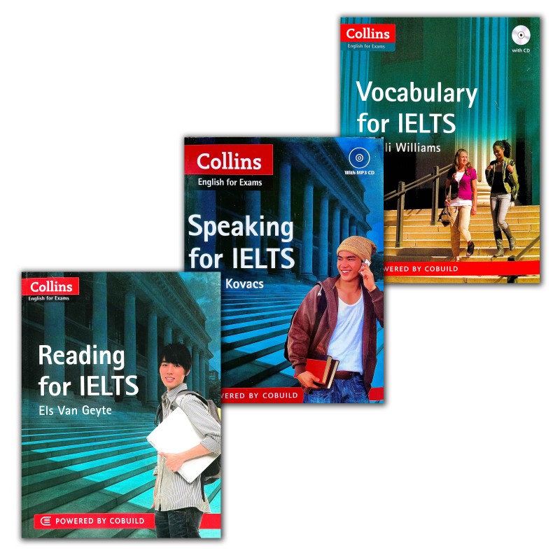 مجموعه سه جلدی کتاب COLLINS ENGLISH FOR IELTS
