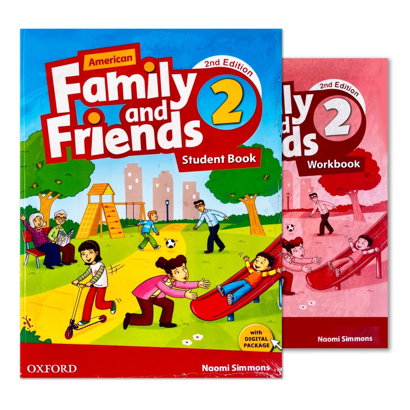کتاب Family and Friends 2 Student's Book + Work Book سایز بزرگ(رحلی)
