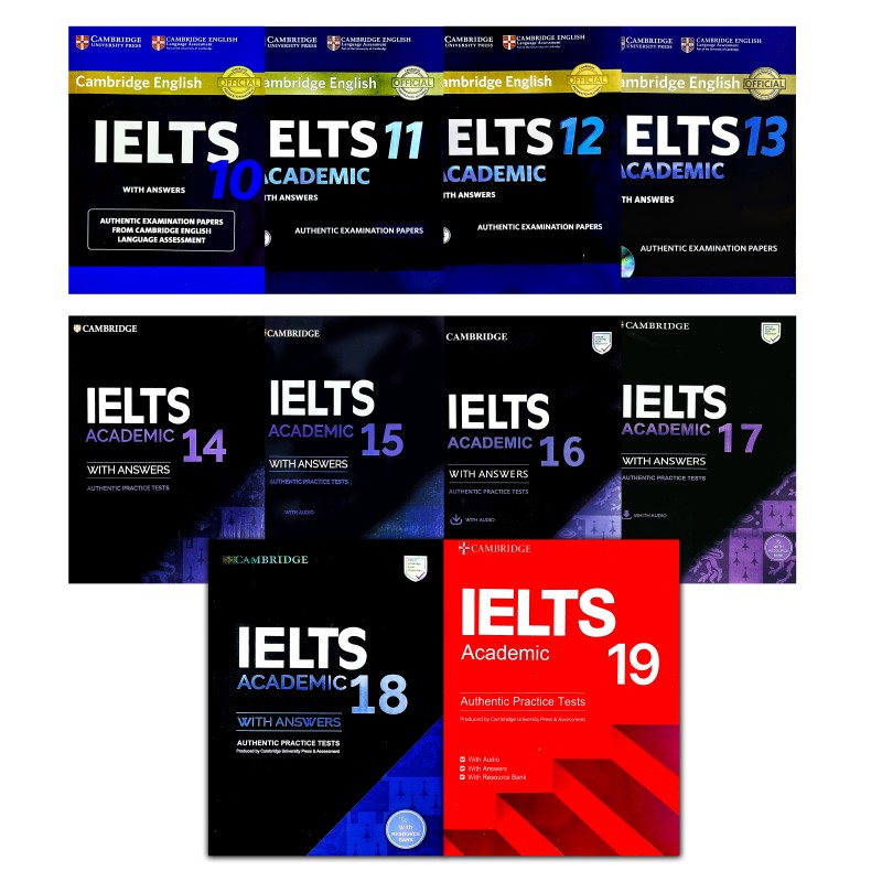 مجموعه 10 جلدی CAMBRIDGE IELTS ACADEMIC 10-19