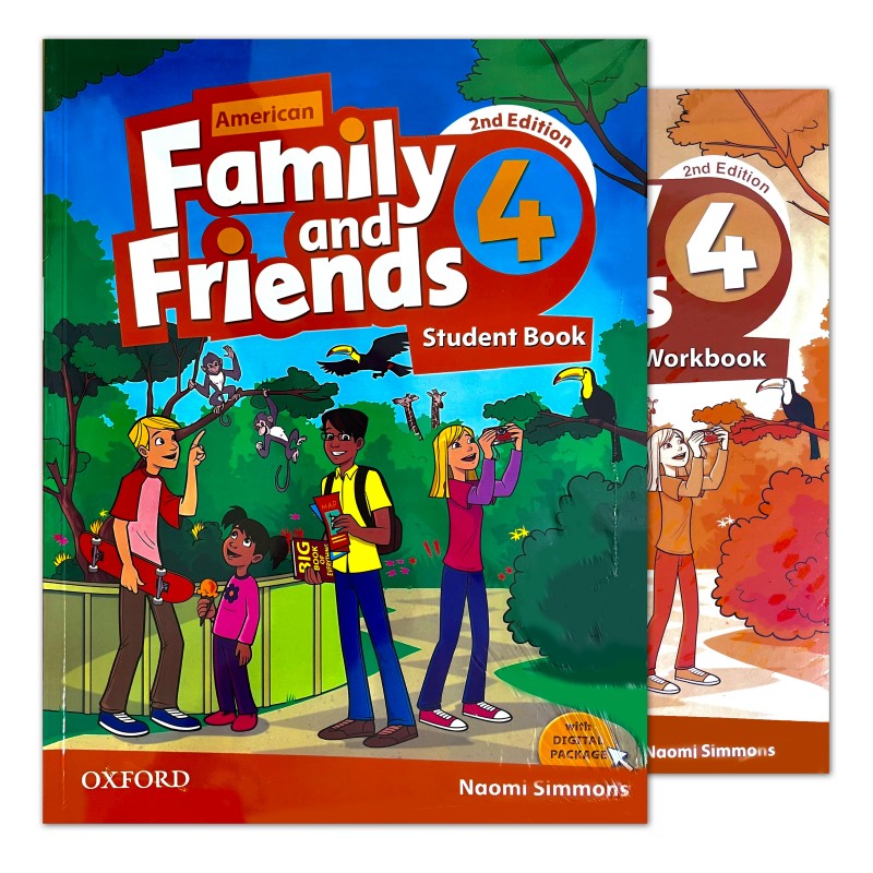 کتاب Family and Friends 4 Student's Book + Work Book سایز بزرگ رحلی
