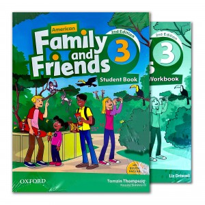 کتاب Family and Friends 3 Student&#39;s Book + Work Book سایز بزرگ رحلی