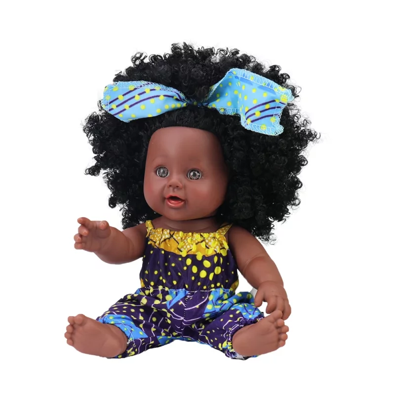 عروسک سیاهپوست مو فرفری  آفریقایی